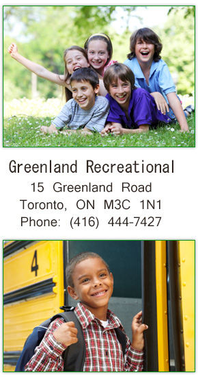 Home Page sidebar image with children playing and contact info